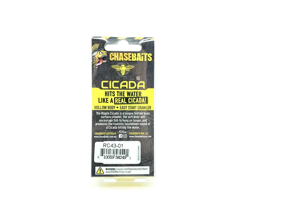 Chasebaits Ripple Cicada, Red Eye Color
