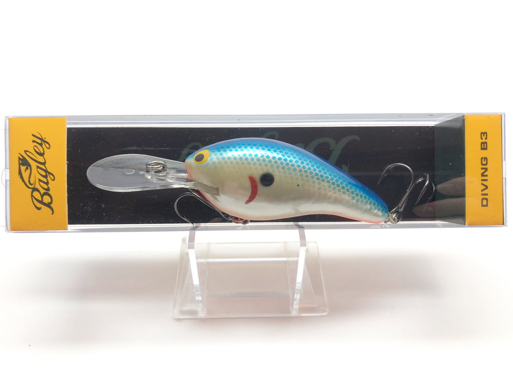 Bagley Diving B3 DB3-BSO Blue White Orange Color New in Box OLD STOCK – My  Bait Shop, LLC