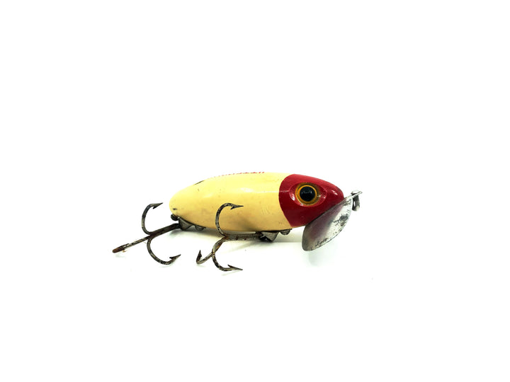 Arbogast Jitterbug Red/White Color, Vintage Bugged-Eyed Model