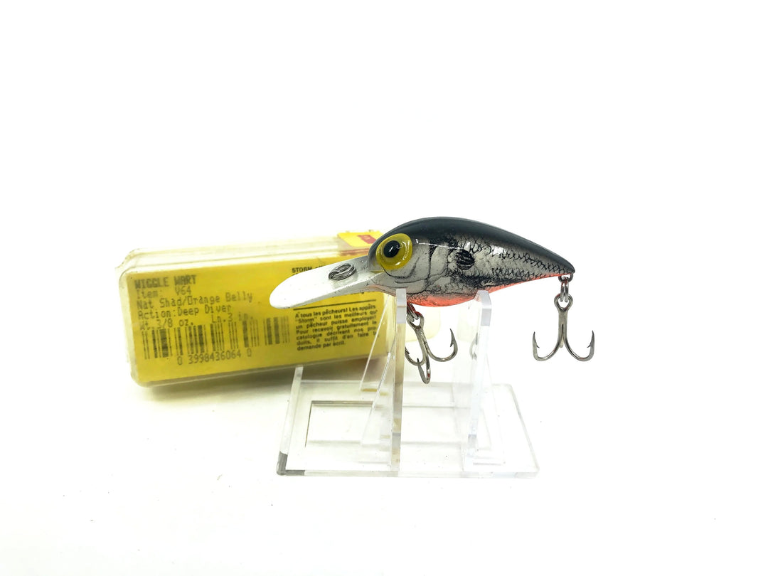 Storm Wiggle Wart V64 Naturalistic Shad/Orange Belly Color New in Box