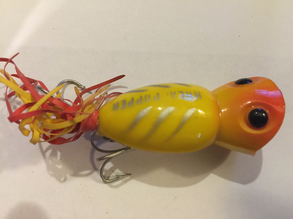 Anciens leurres de pêche Fred Arbogast Hula Popper RARE Anciens leurres de pêche Fred Arbogast Hula Popper RARE