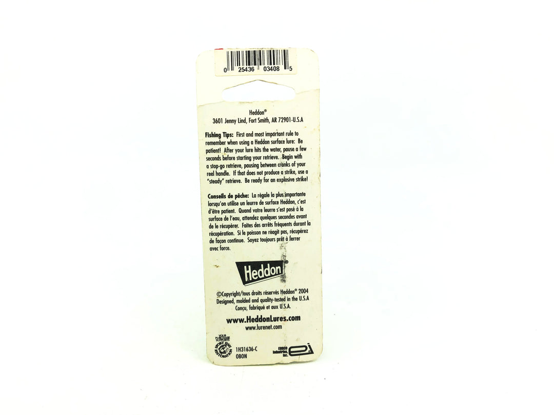 Heddon Chugger Spook BO Bone Color on Card