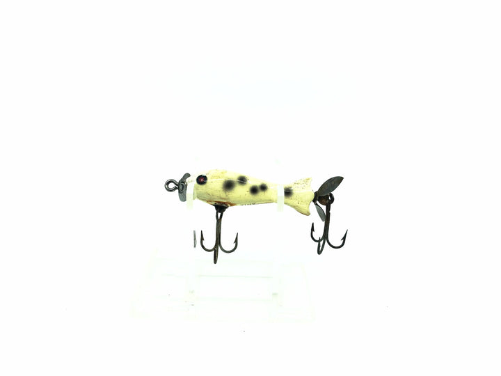 Heddon Tiny Spook 310 WBS White with Black Spots Color