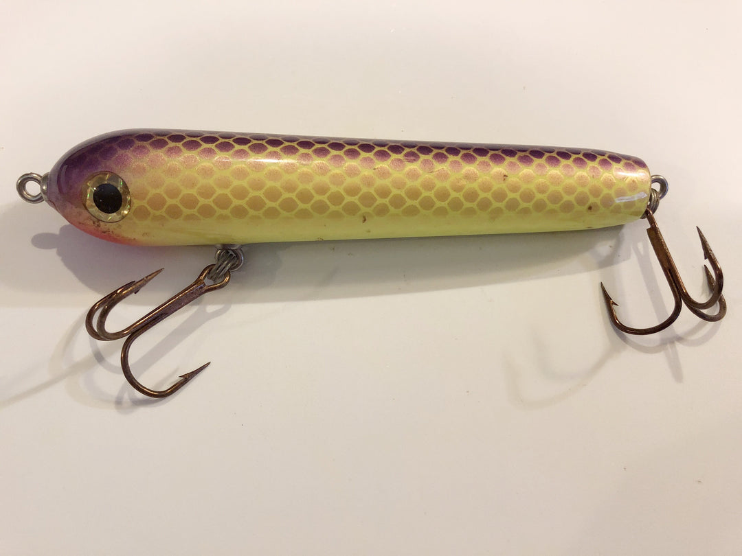 Phantom Viper 6.5" Musky Lure Purple Yellow Scale