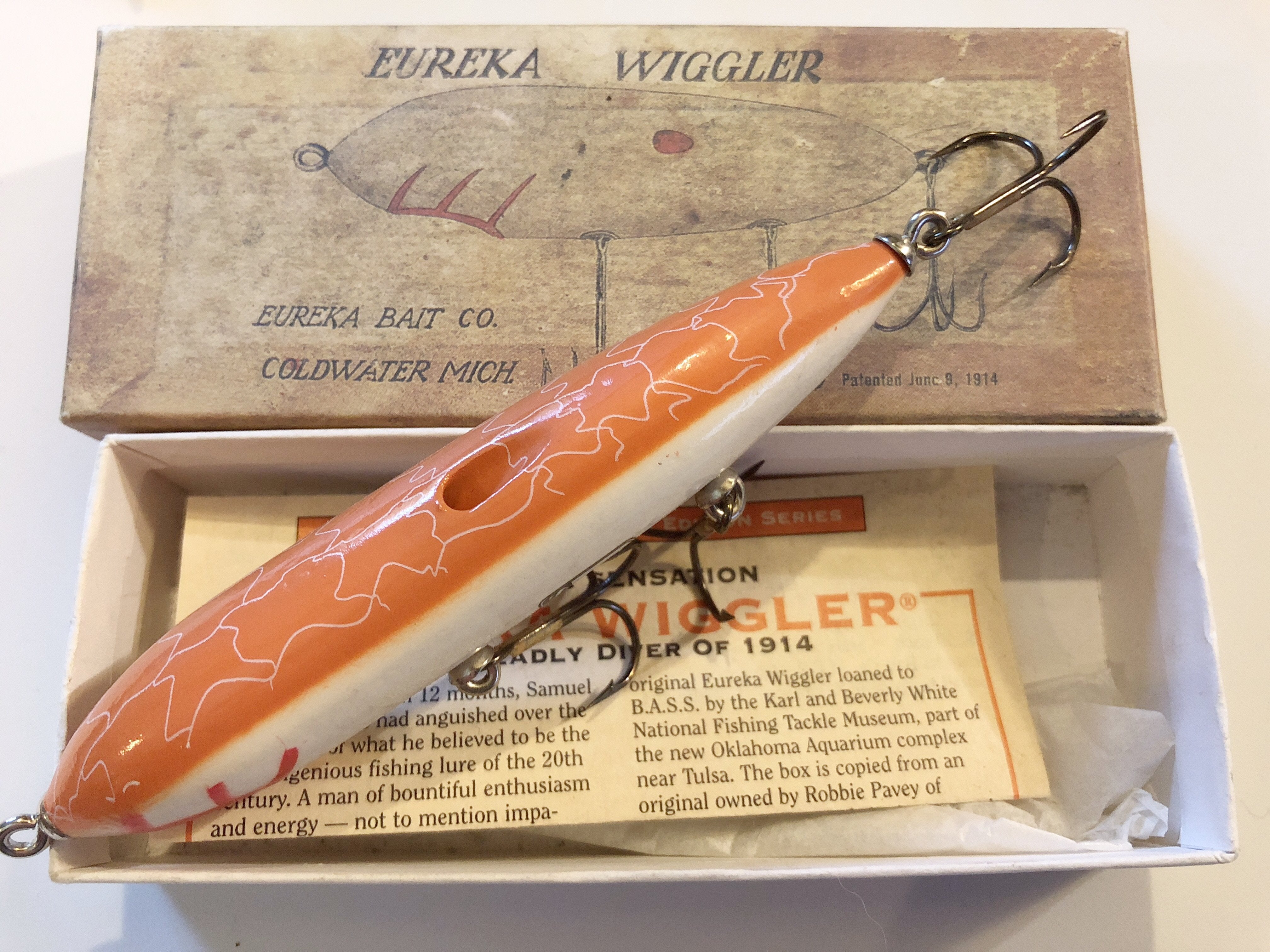 Eureka Wiggler 1914 BASS Reproduction New in Box – My Bait Shop, LLC