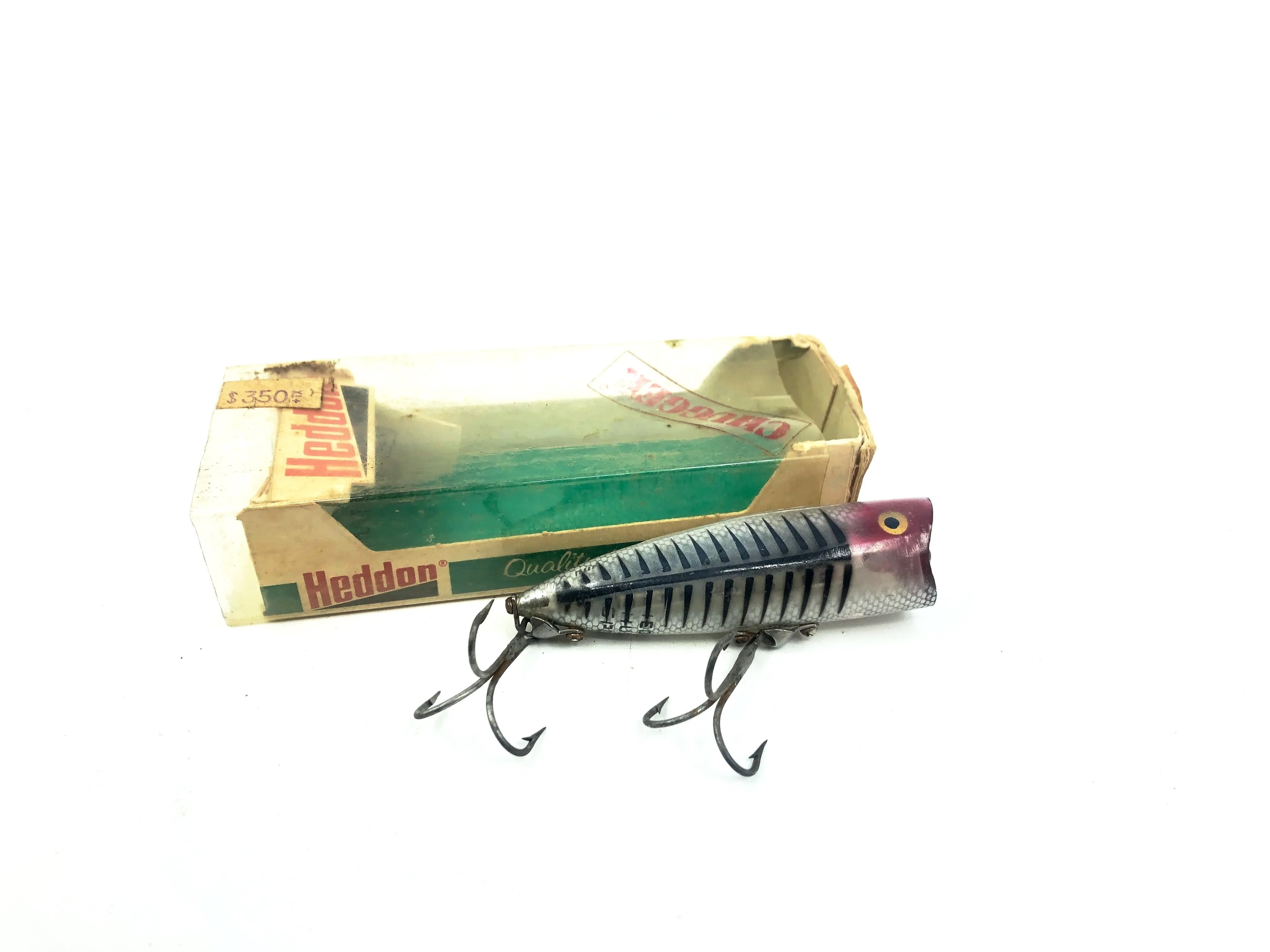 Leurre De Pêche Vintage Heddon Chugger Spook #9540 XRY – Shore Minnow Jaune