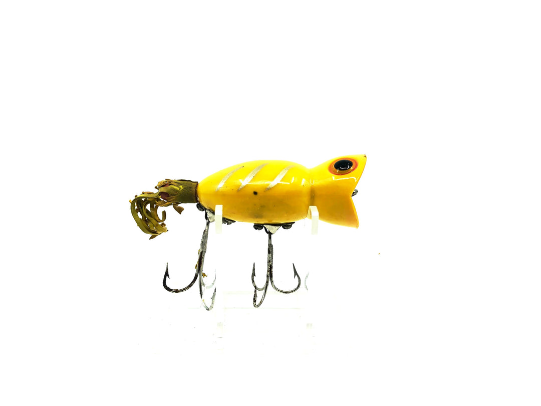 Arbogast Hula Popper Yellow Shore Early Plastic