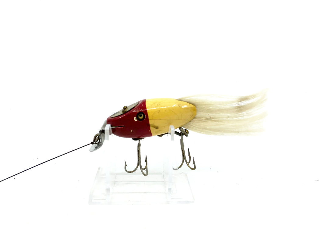 Creek Chub 5600 Dinger in Red Head/White Color 5602 - Vintage Wooden Version