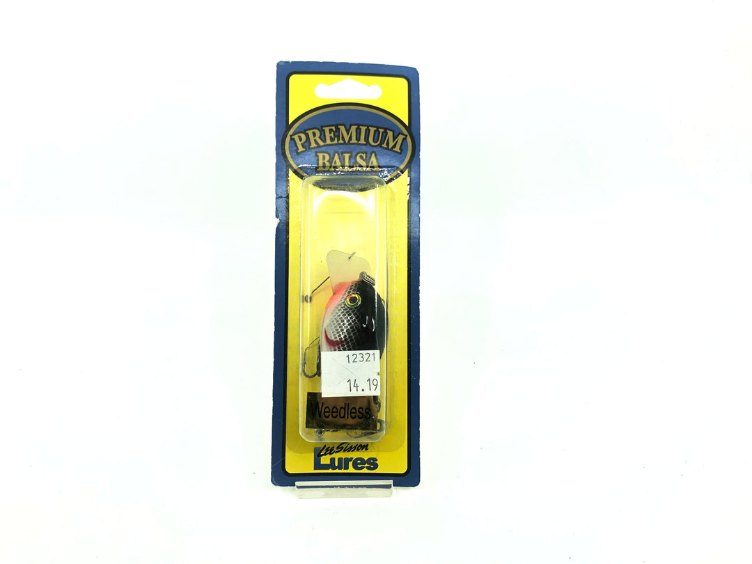 Lee Sisson Lure WPBS2 Weedless Square Bill Crank, Color #02 Black Scale, New on Card