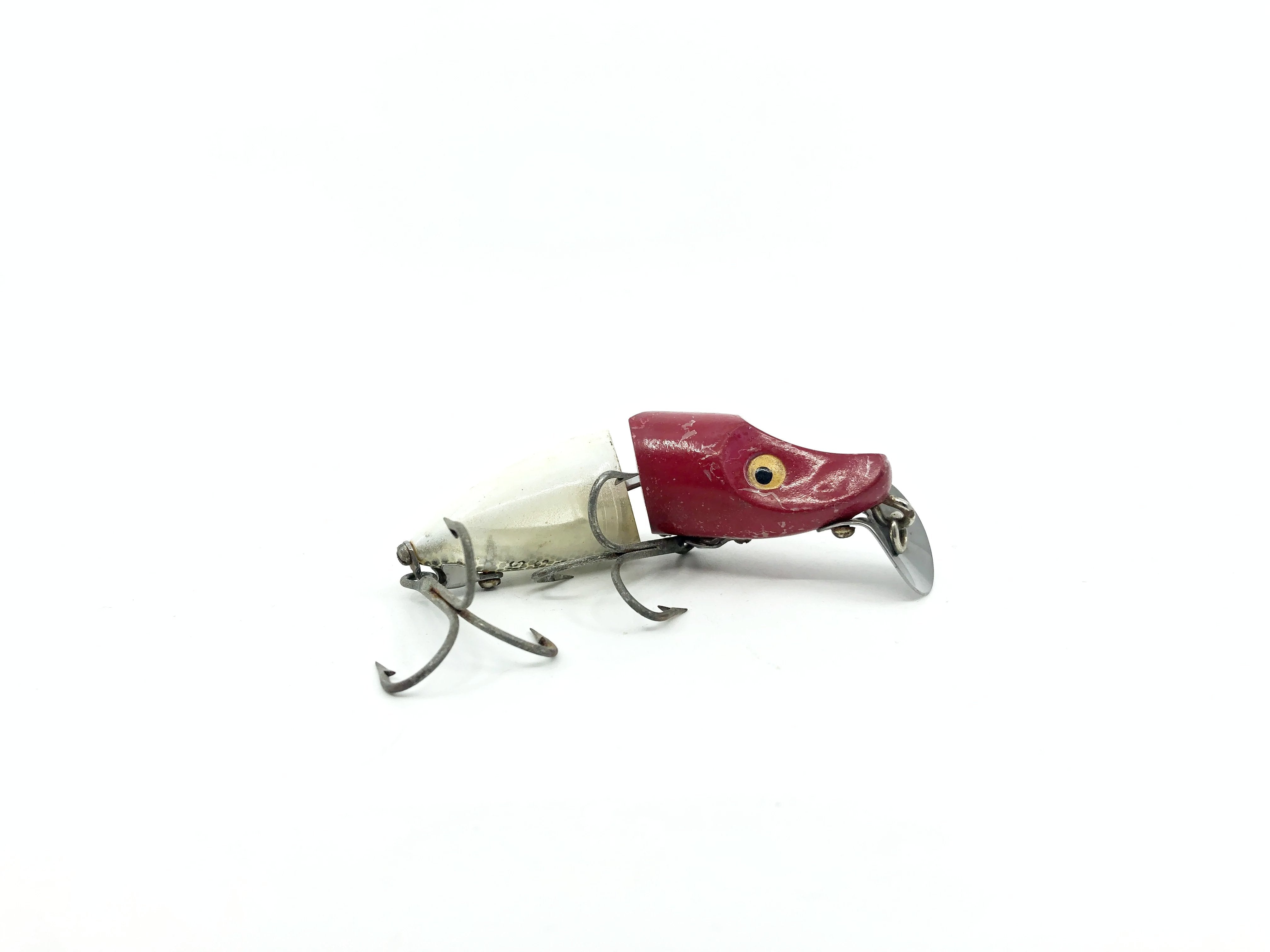 Heddon Jointed River Runt Spook Sinker RH Red Head White Body