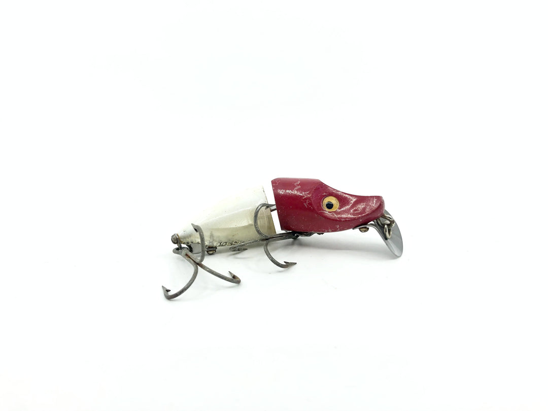 Heddon Jointed River Runt Spook Sinker RH Red Head White Body Color