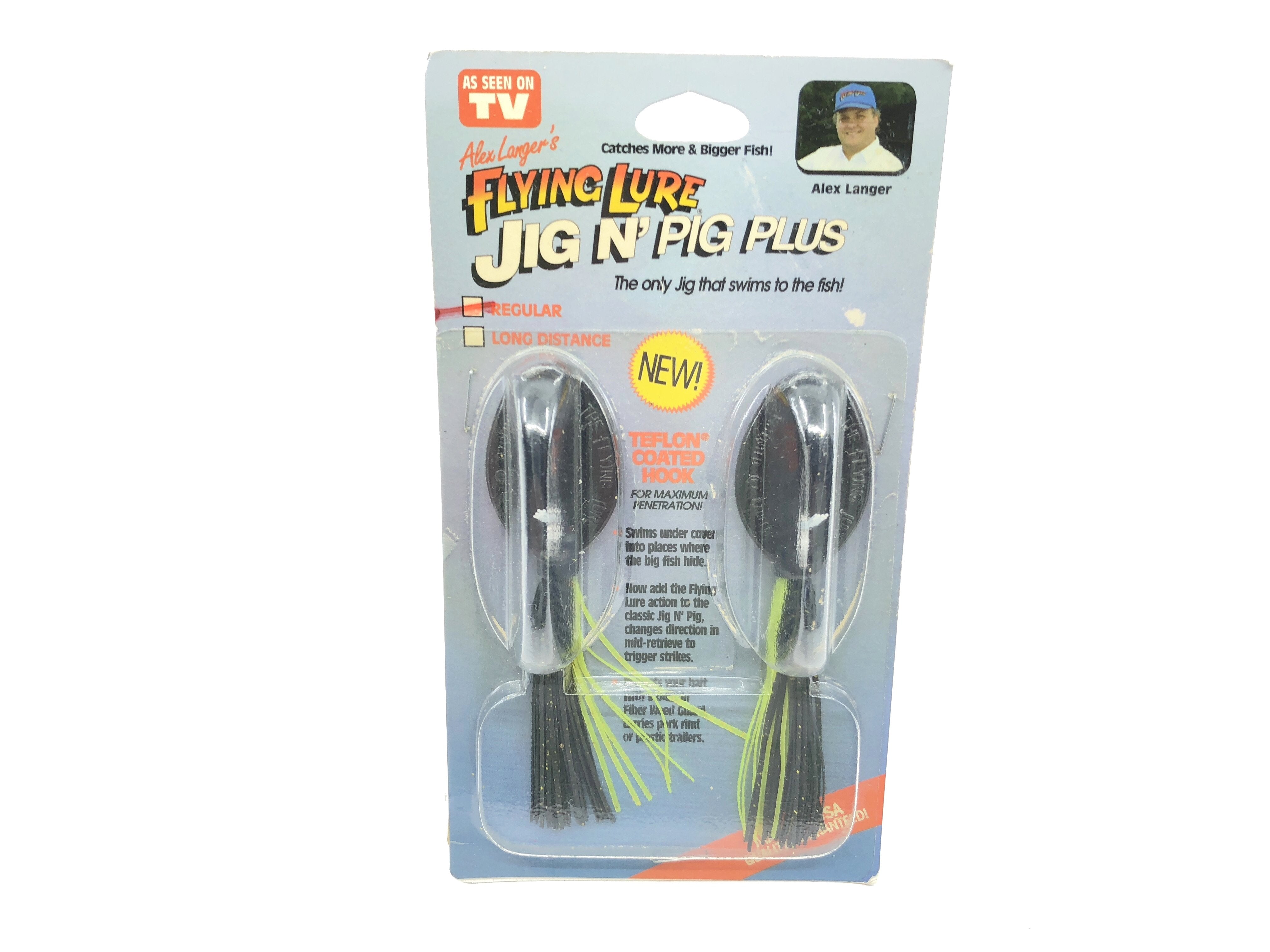 Alex Langer's Flying Lure Jig N' Pig Plus New on Card As Seen on TV No – My  Bait Shop, LLC