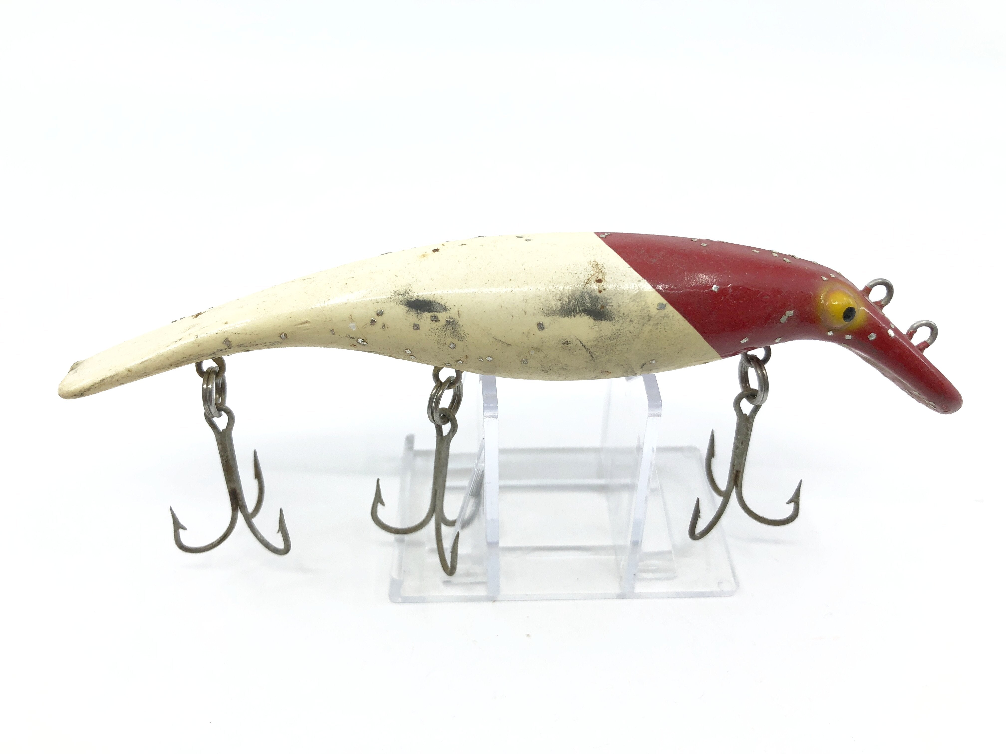believer musky fishing lure Red Head White Body Believer Lure Six Inches – My Bait Shop, LLC
