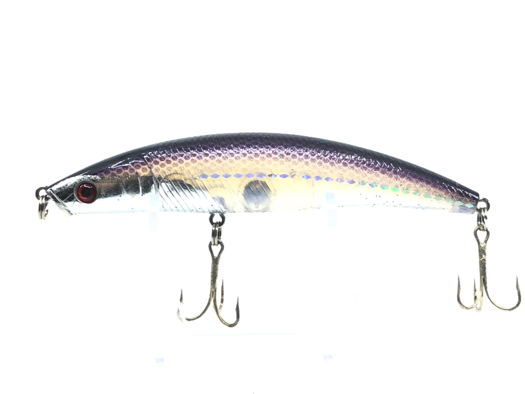 Curved Minnow Purple and Clear