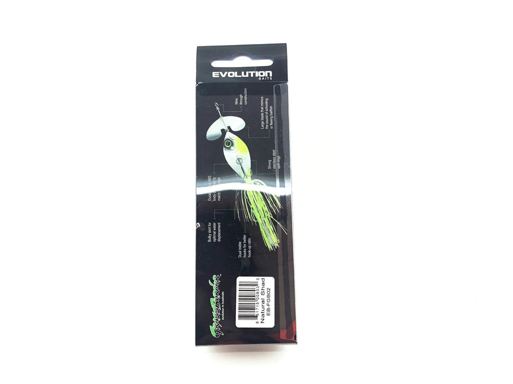 Evolution Baits GrassBurner Buzzbait, Natural Shad Color My Bait Shop