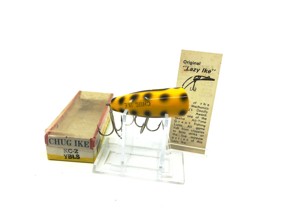 Lazy Ike Chug Ike KC2 Yellow with Black Spots Color New in Box