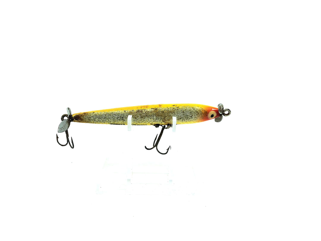 Heddon Wood Surface Cobra Yellow and Silver Color
