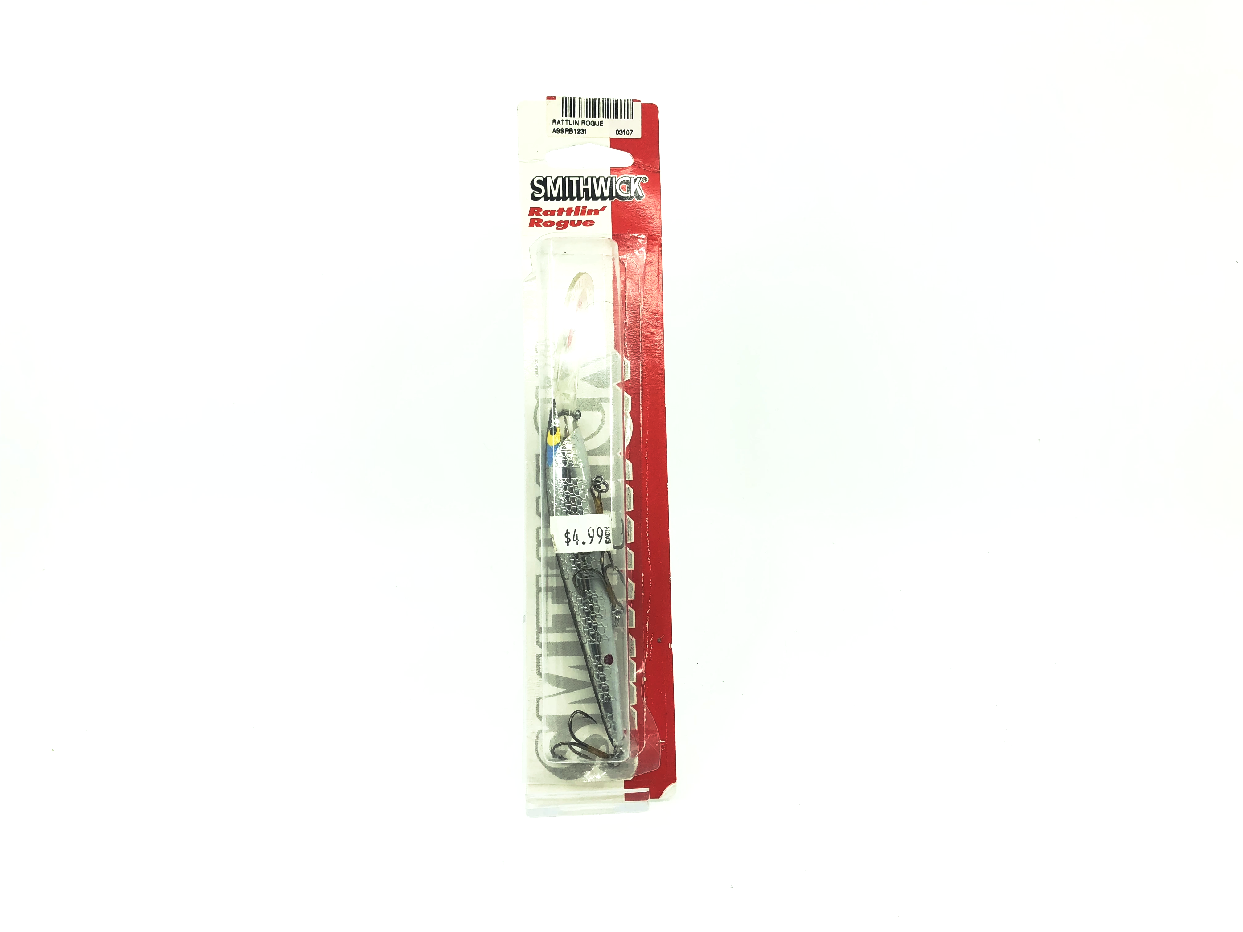 Smithwick ARB1276 Rattlin Rogue 4.5in 9.9ml Argent Avec Noir Rayure