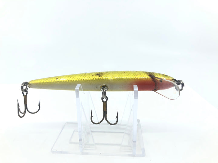 Unmarked Minnow Black Gold and White Color