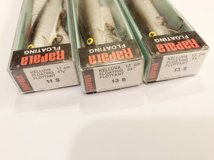 Rapala Lot of Three 13S and 11S New in Box