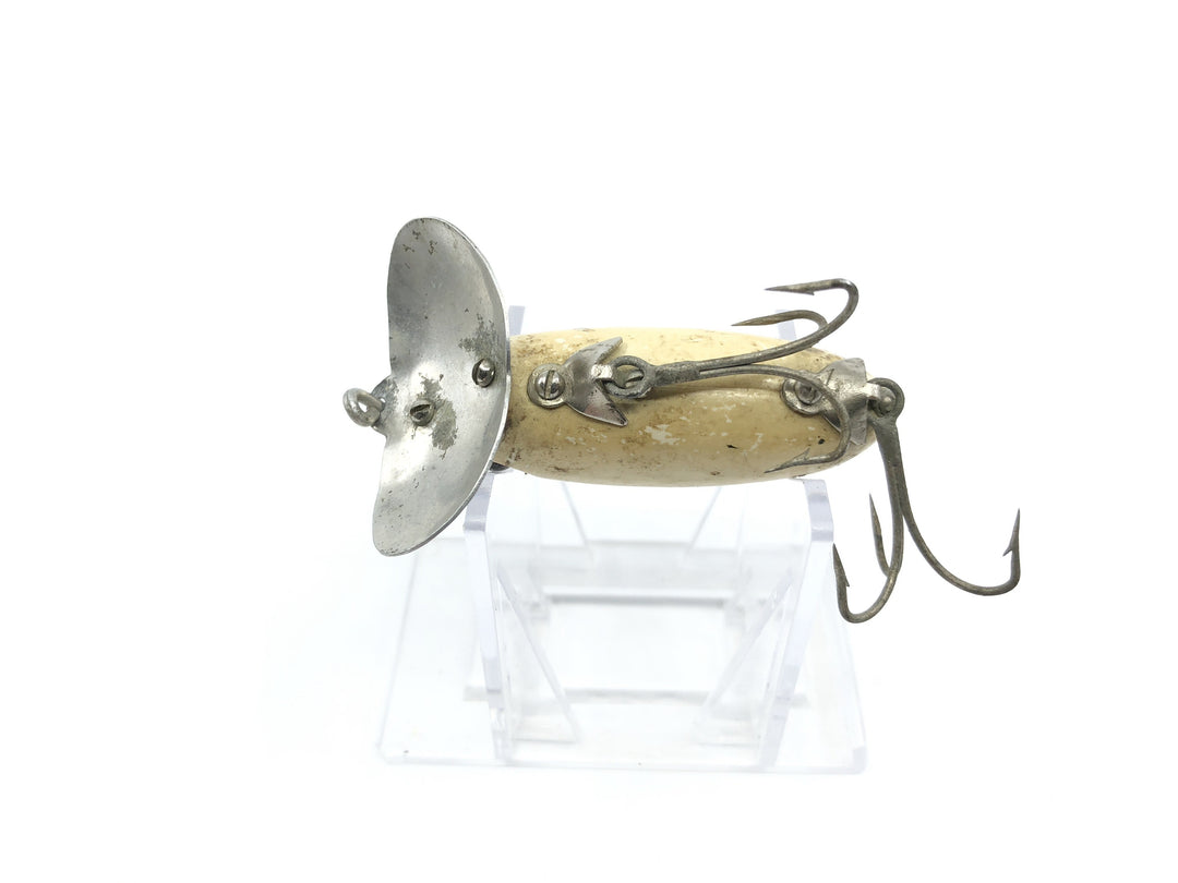 Arbogast Jitterbug in White / Luminous Color