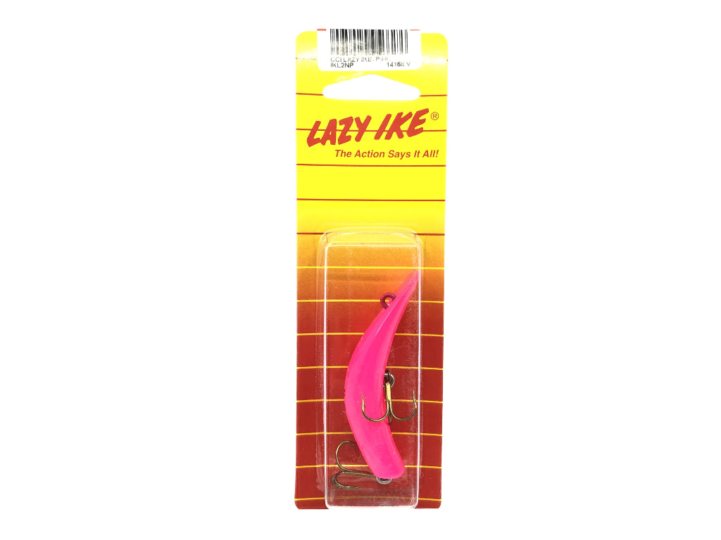 Lazy Ike IKL2NP Neon Pink Color New on Card Old Stock