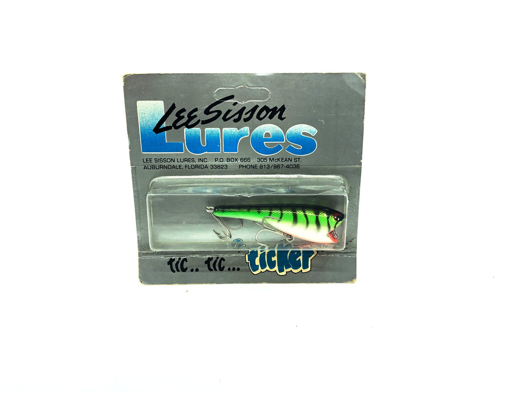 Lee Sisson Ticker Pop-N-Tick Perch on Silver Color New on Card