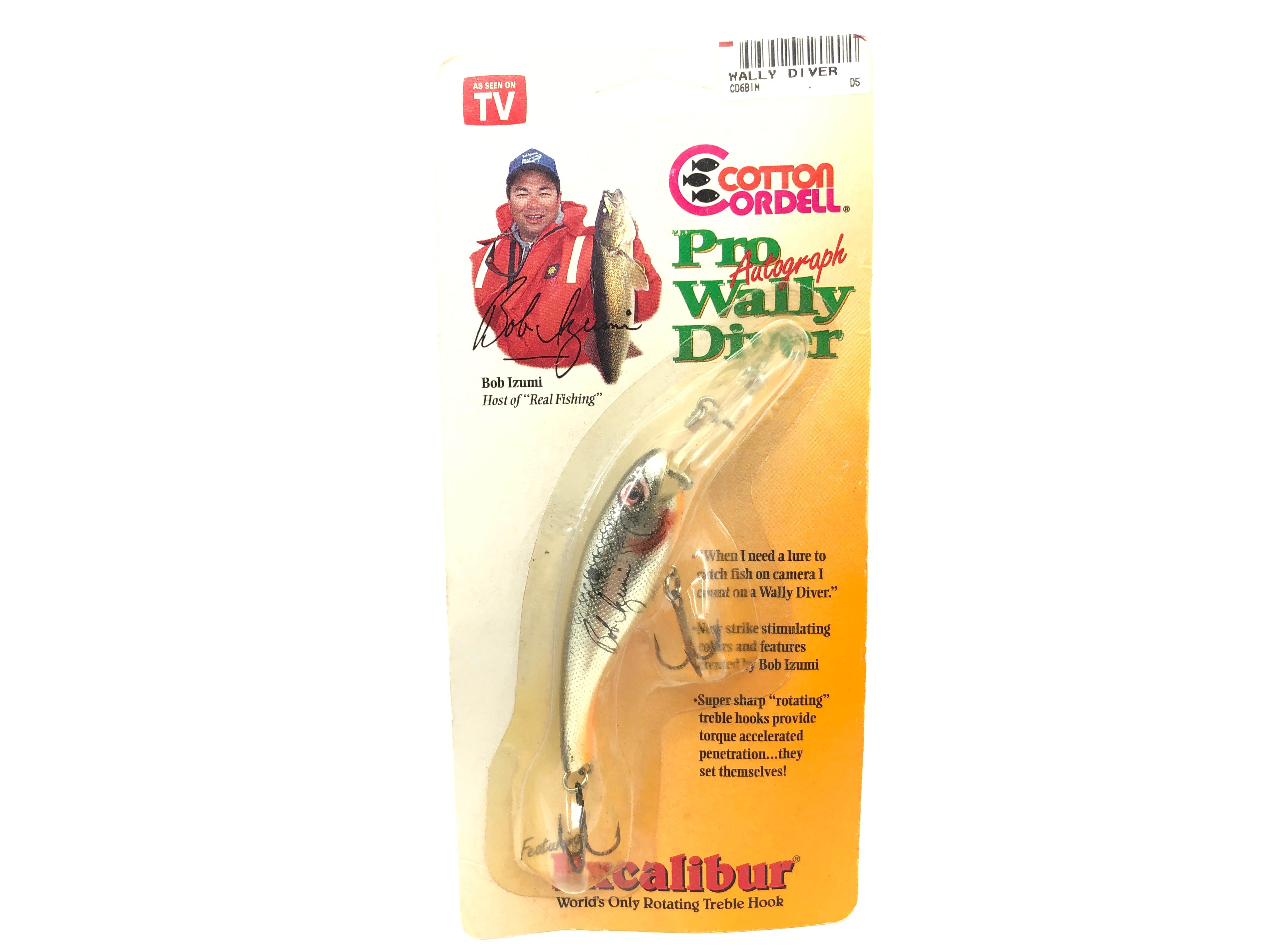 Cotton Cordell Pro Autographed Bob Izumi Wally Diver Realistic Silver – My Bait Shop, LLC