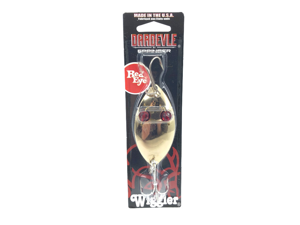 1 ounce red eye wiggler fishing lures Eppinger Red Eye Wiggler 1 oz. Color 23 Brass / Brass Back New on Card – My Bait Shop, LLC