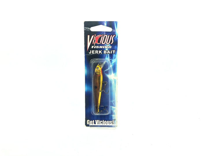 Vicious Fishing Jerk Bait VJ70SP-70 Gold/Black Back Color
