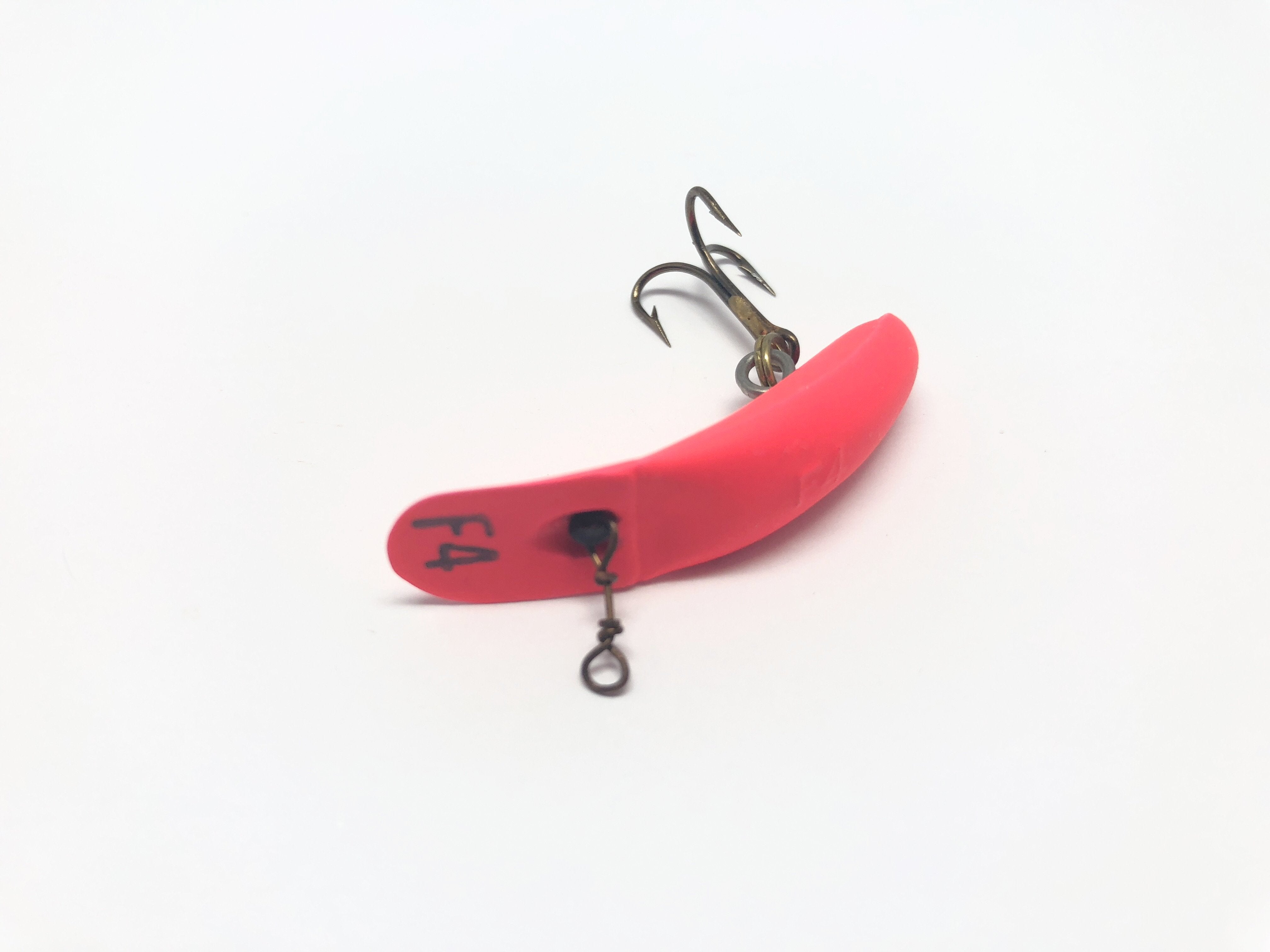 f4 fishing lure Helin F4 Flatfish in Fluorescent Orange Color