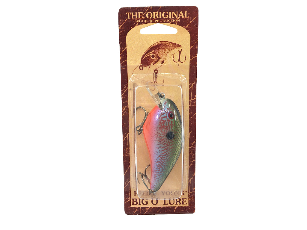 Cotton Cordell Fred Young Original Big O Wooden Lure Perch Color on Card