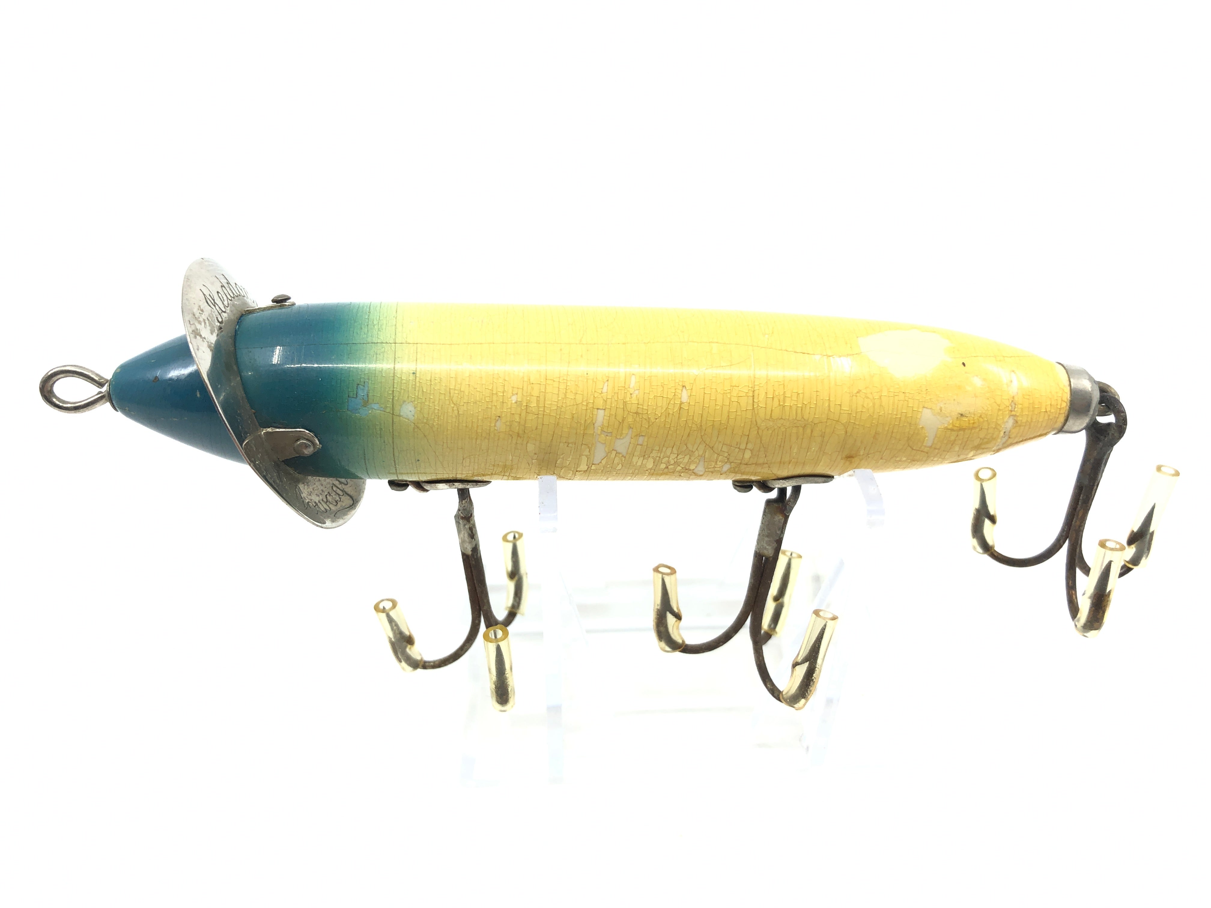 Heddon #200 Surface Bait 3 Pin Collar Tail Cap BH Blue Head Color