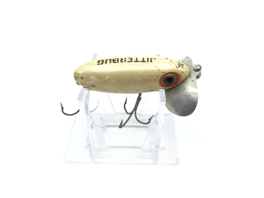 Arbogast Jitterbug in White / Luminous Color