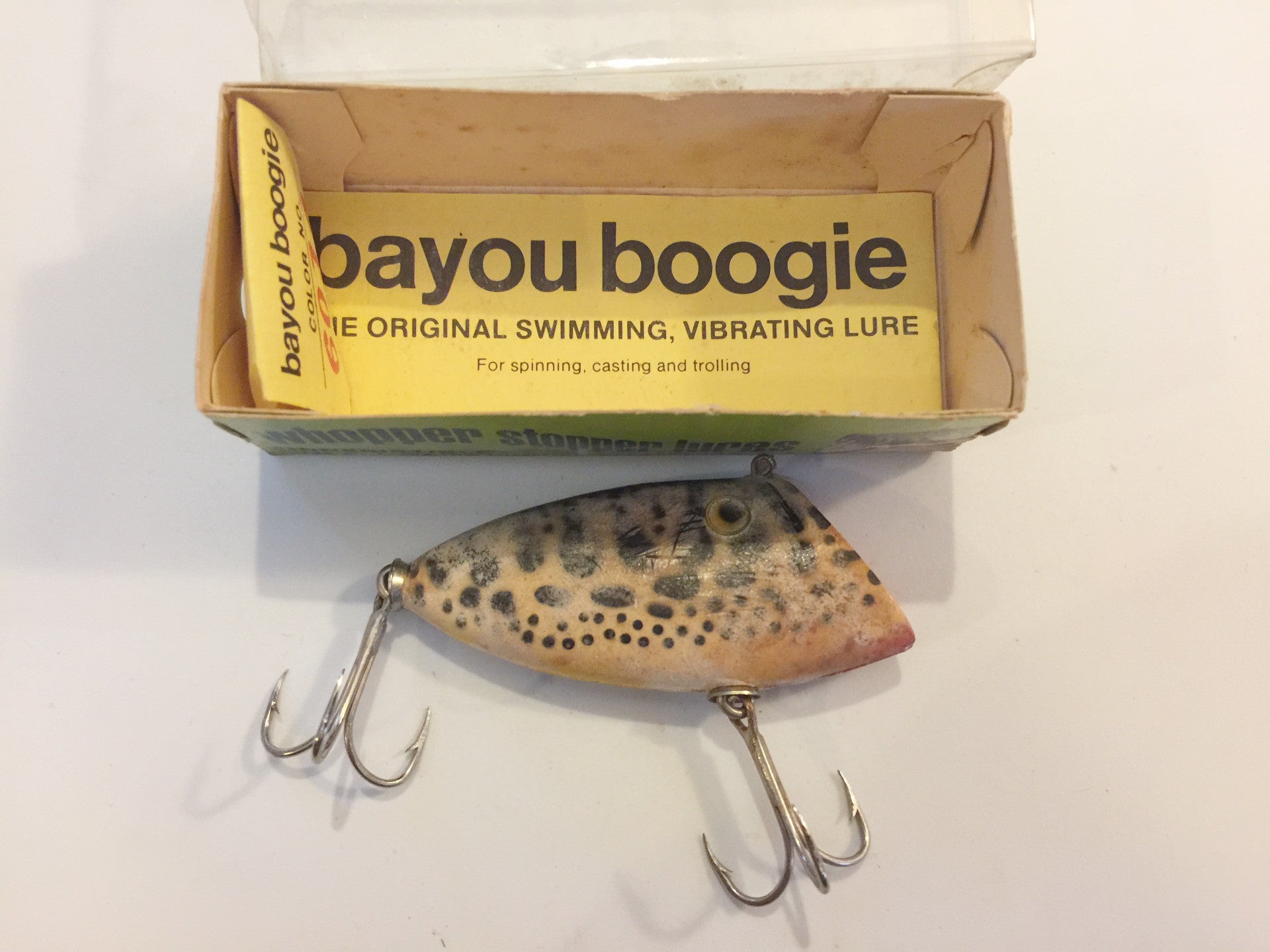 Leurre De Pêche Vintage Whopper Stopper Par Bayou Boogie - Crankbait Original