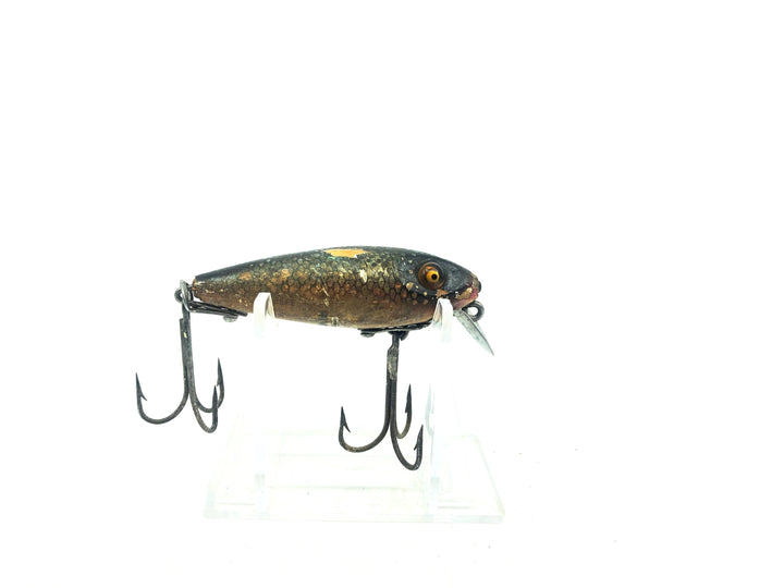 Wooden Heddon River Runt Green Scale Scale Color