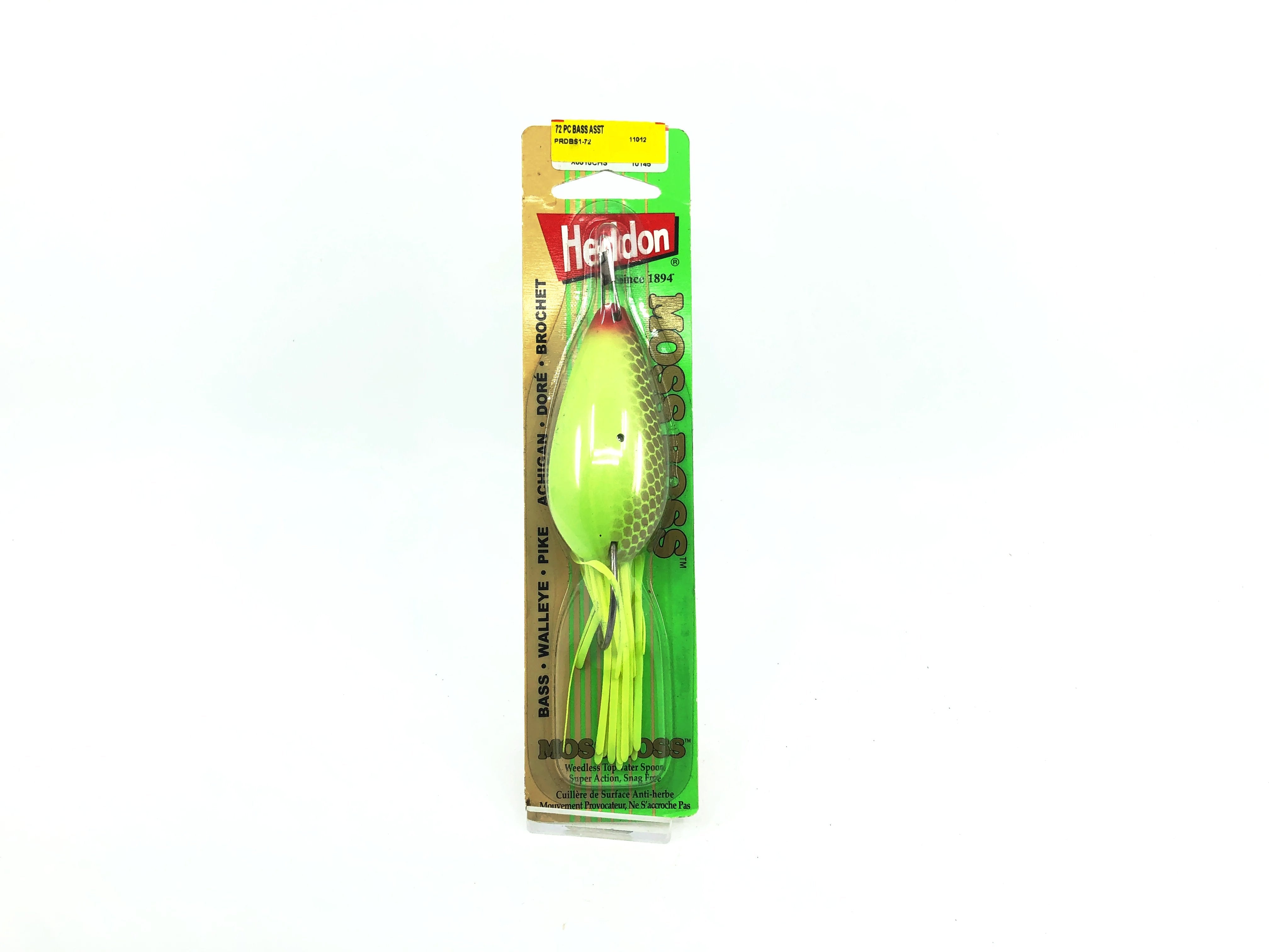 Heddon Moss Boss Topwater Fishing Lure - Glides Through Heavy Cover For Bass, Muskie & Northern Pike
