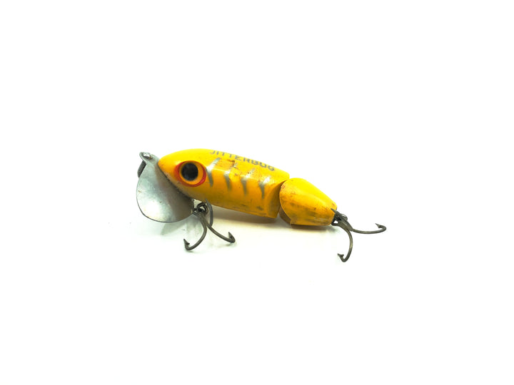 Arbogast Jointed Jitterbug, Yellow/Shore Color