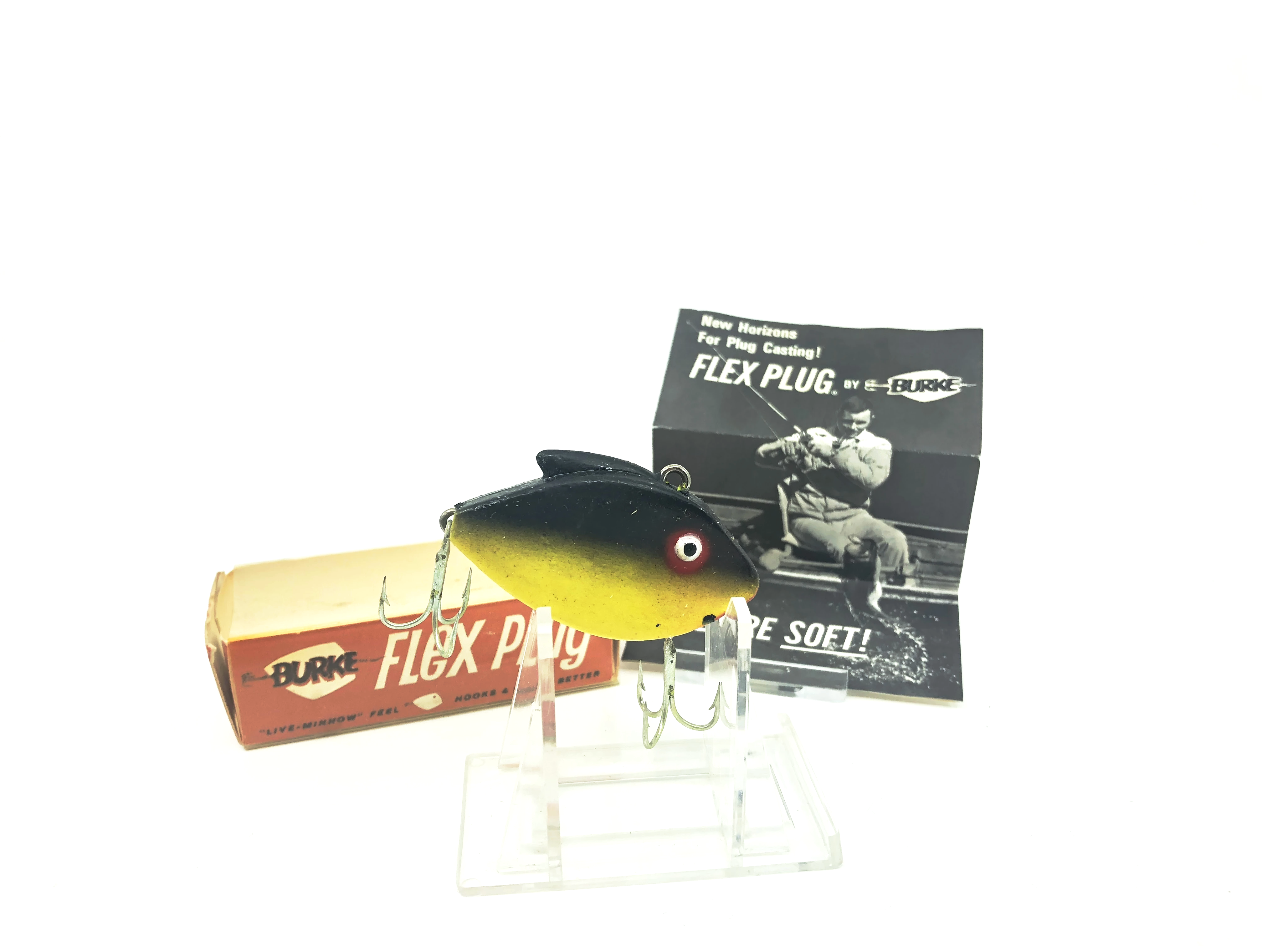 burke fishing lure Burke "Wee Gillie" Flex Plug New in Box Old Stock