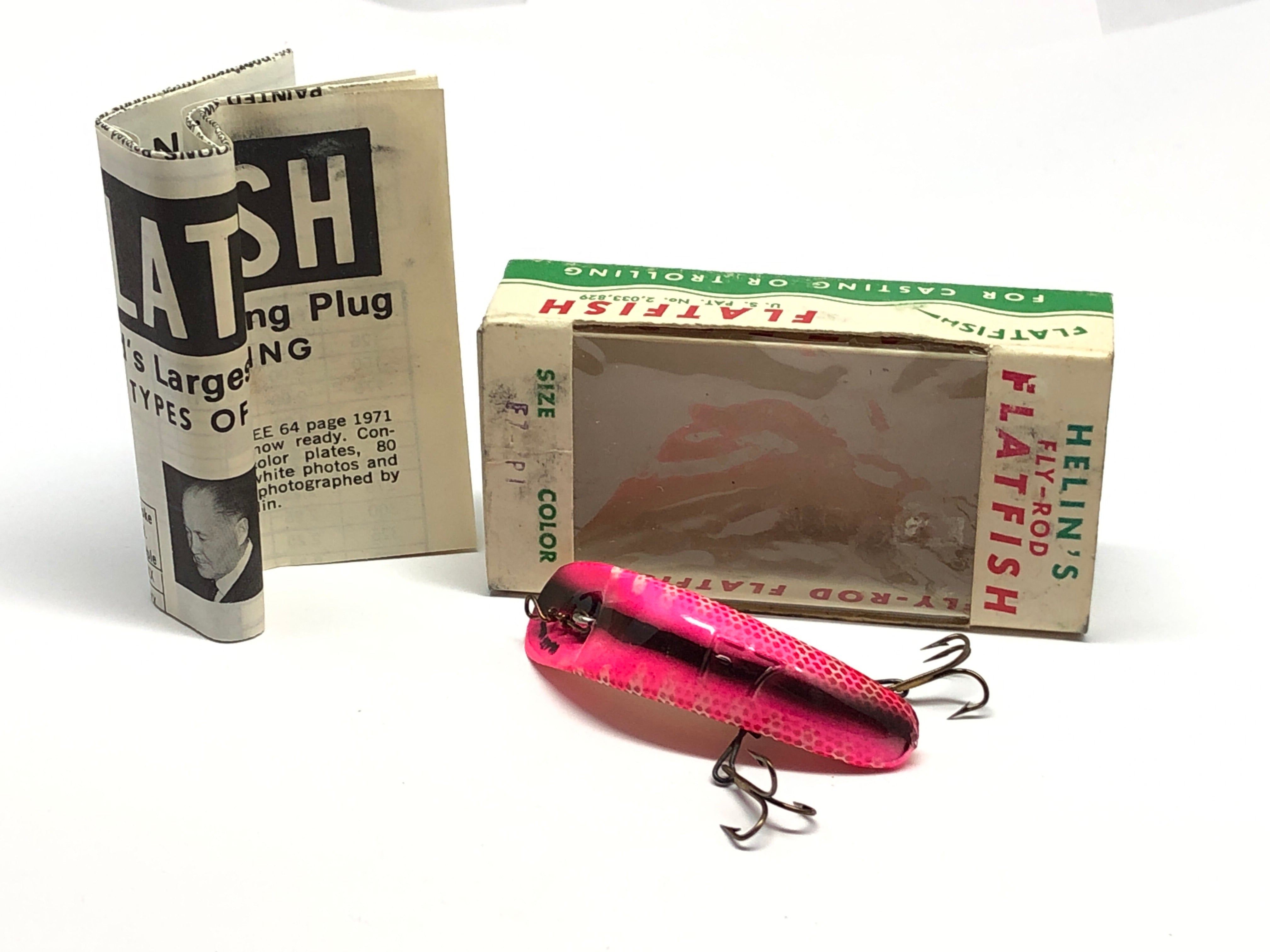 Helin Flatfish 1971 F7 PI Pink with Box – My Bait Shop, LLC