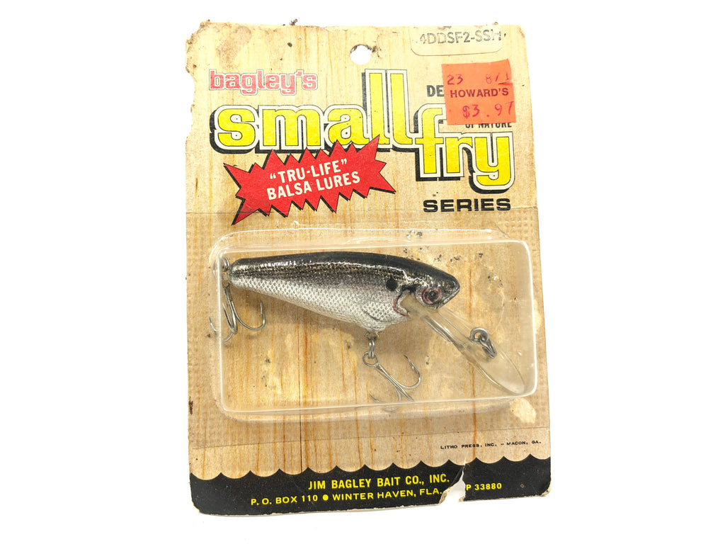 Bagley Small Fry Series 4DDSF2-SSH Silver Shad Color New on Card