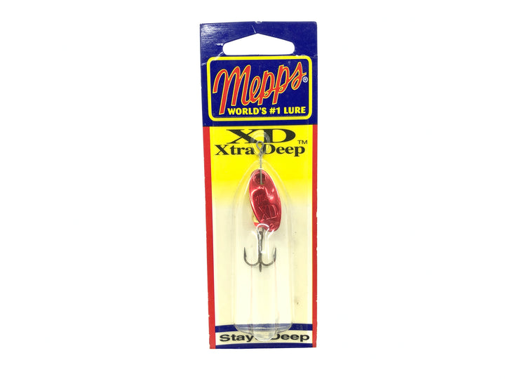 Mepps XD Xtra Deep Size 2 XD2 G-RP 1/6 oz New on Card Old Stock Red Blade