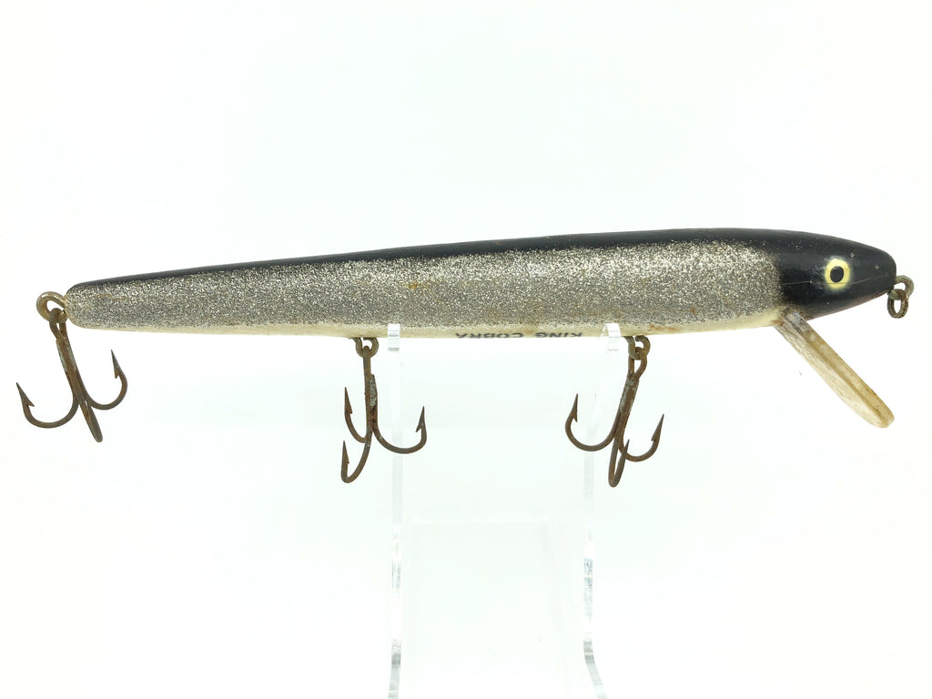 Heddon Wood King Cobra Black with Silver Flash Color