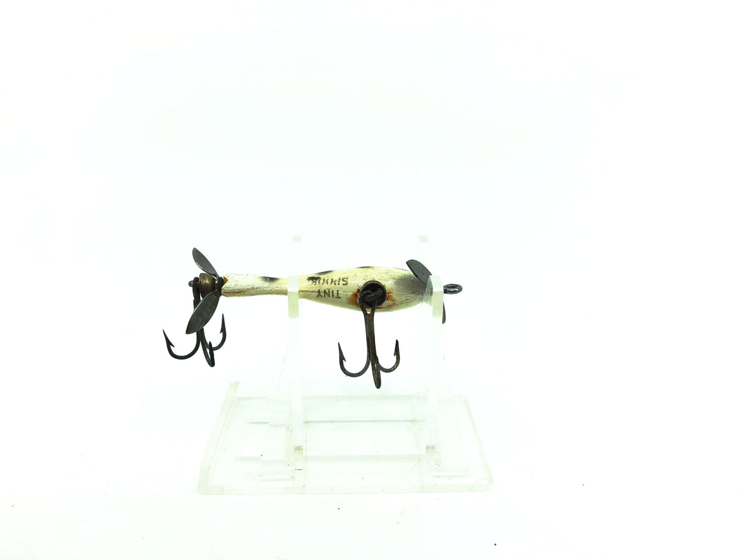 Heddon Tiny Spook 310 WBS White with Black Spots Color