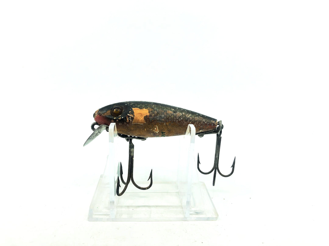 Wooden Heddon River Runt Green Scale Scale Color