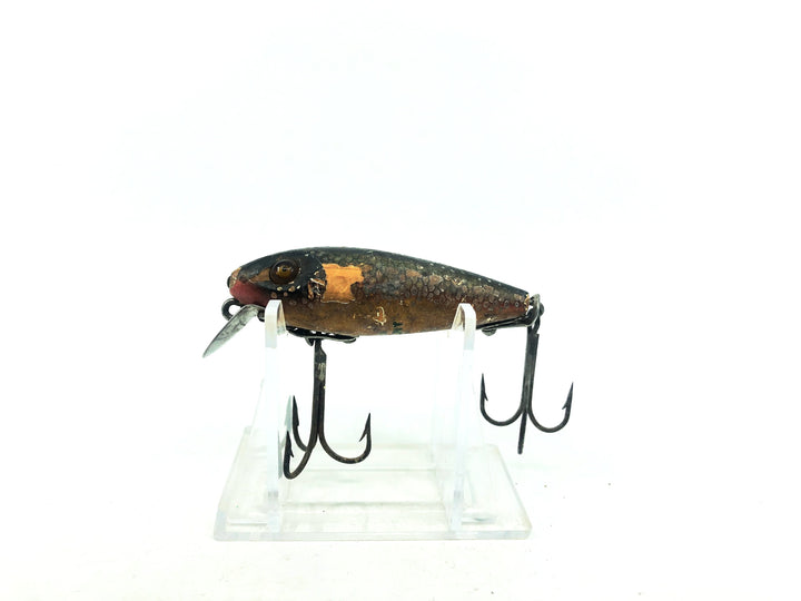 Wooden Heddon River Runt Green Scale Scale Color