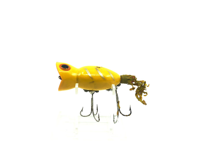 Arbogast Hula Popper Yellow Shore Early Plastic