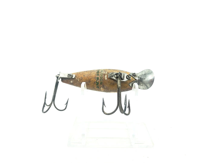 Wooden Heddon River Runt Green Scale Scale Color