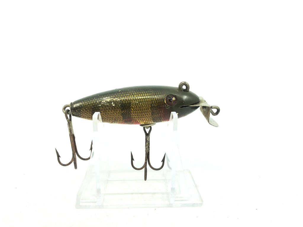 Creek Chub 200 Baby Wiggler in Perch Color 201 Wooden Lure Glass Eyes – My  Bait Shop, LLC