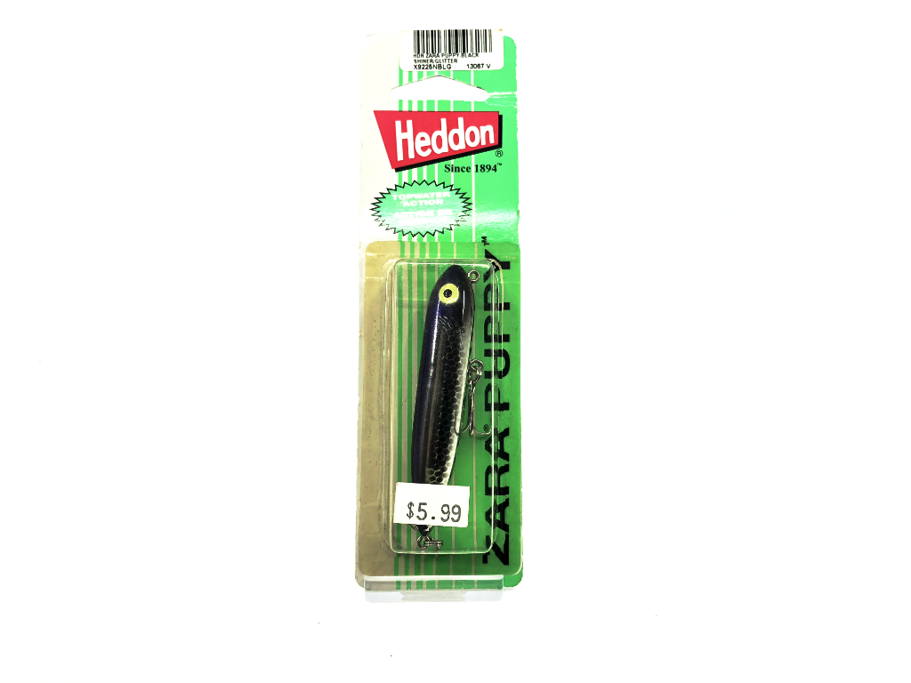Leurre Heddon Zara Spook Puppy – 1/4 Oz, Noir Brillant, X9225NBL